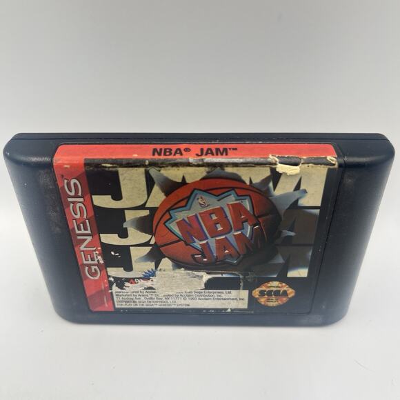 NBA Jam (Sega Genesis, 1994) TESTED - Picture 1 of 6